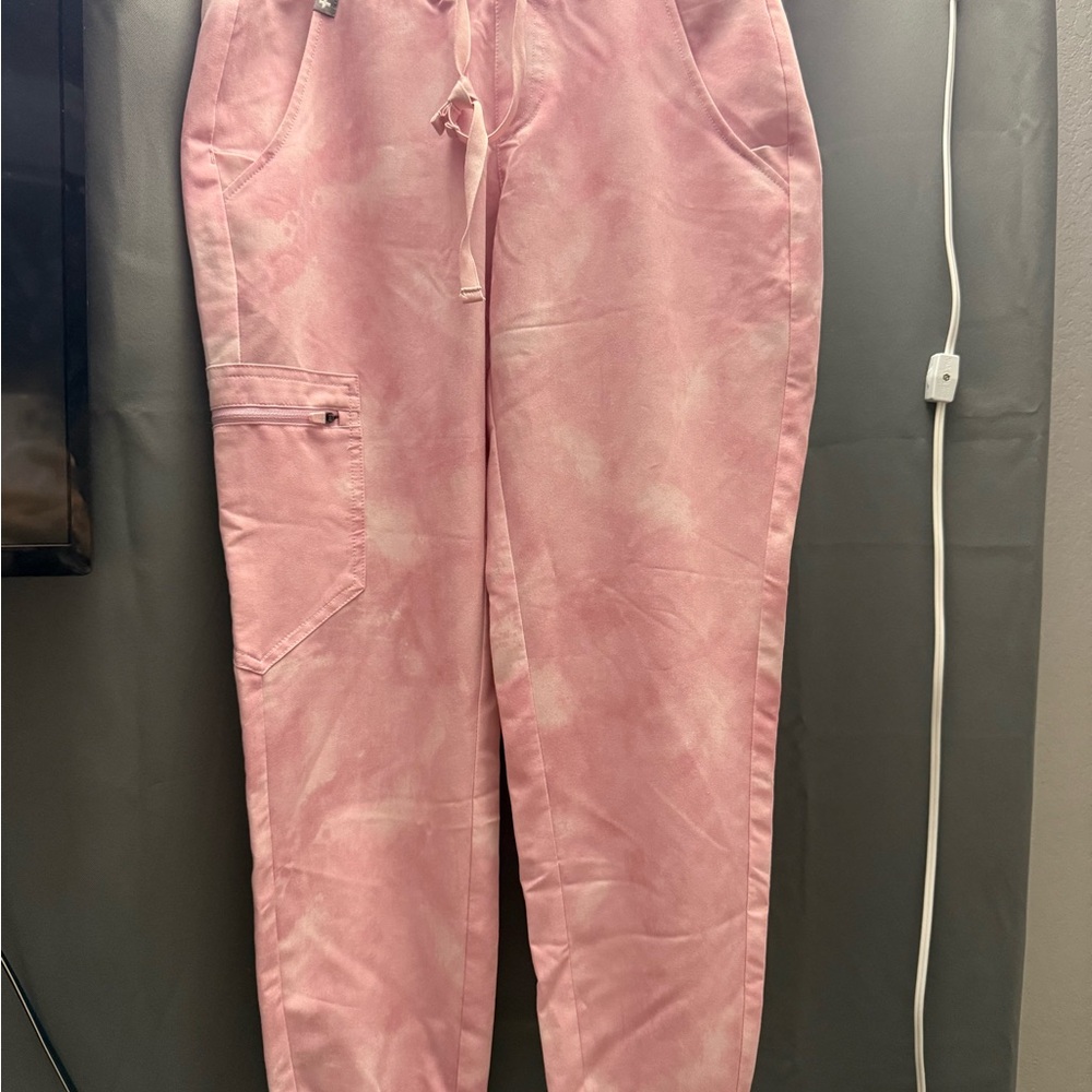 Figs Pink Sweatpants Relaxed Fit Joggers